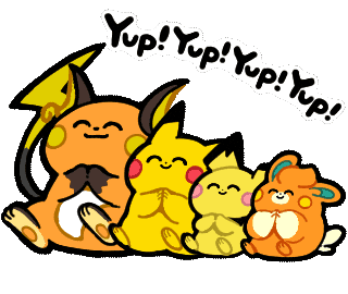 Nod Sticker by Pokémon