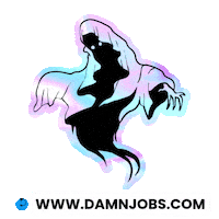 Halloween Sticker Sticker by Damnjobs