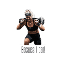 Because I Can Sport Sticker by kipatiivola