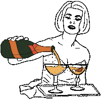 Sophia Prosecco Sticker by TEAM THE VINYLINO