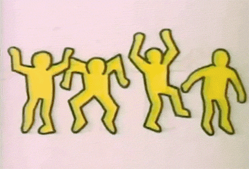 Keith Haring Dancing GIF by MOODMAN