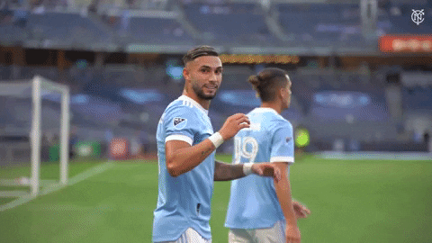Major League Soccer Kiss GIF by NYCFC