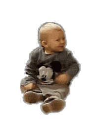 Happy Baby Sticker by Baruch Geuze