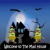 Haunted House Bats GIF