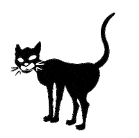 Black Cat Sticker by Industrial Workers of the World