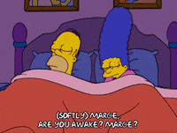 homer simpson sleeping GIF