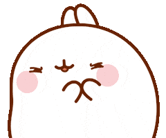 Shocked Freak Out Sticker by Molang