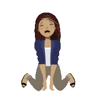 Tired Drop Sticker by VIRA BCA