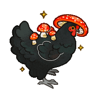 Chicken Mushroom Sticker