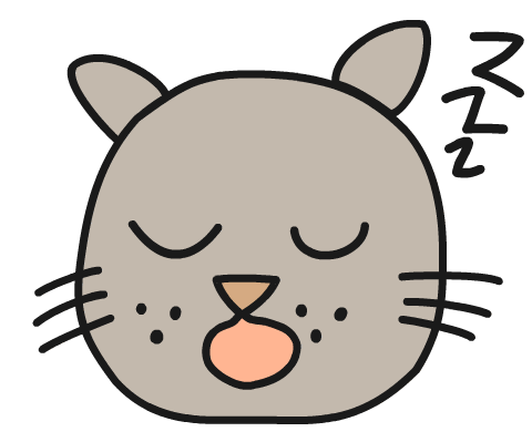 Cat Sleeping GIF by Thank You Coffee