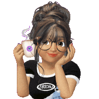 elistorycriativo girl cafe menina garota Sticker