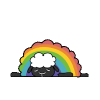 ByM_Illustration sad tired color lgbt Sticker