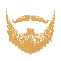 Mask Beard Sticker by Reyka Vodka