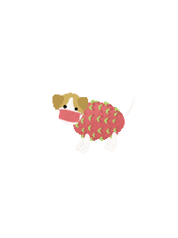 about_pammm dog dogs facemask 狗 Sticker