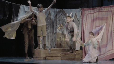 happy peter pan GIF by FINDING NEVERLAND The Musical