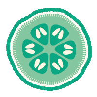 nixandkixnatural natural sparkling mint cucumber Sticker