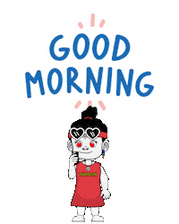 Wake Up Morning Sticker by Zhotcita
