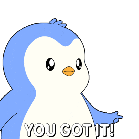 You Got It Penguin Sticker by Pudgy Penguins