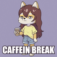 Tired Coffee Time GIF by WUFFI