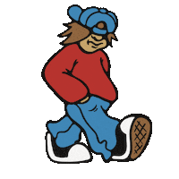 Tv Star Animation Sticker by Pizza Skateboards