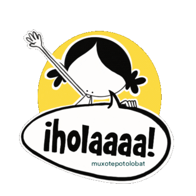 muxotepotolobat giphyupload hola buenas kaixo Sticker