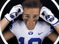 Byu Football Mind Blown GIF by BYU Cougars