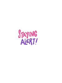 Emsjcreative covid alert stay alert emsj Sticker