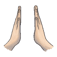 Pray Give Me Five Sticker by Stickerpacks.design