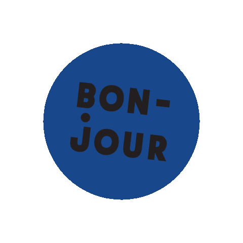 bonjour hello Sticker by Clare V.