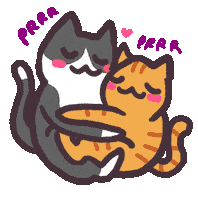 Cat Love Sticker by Dan2k