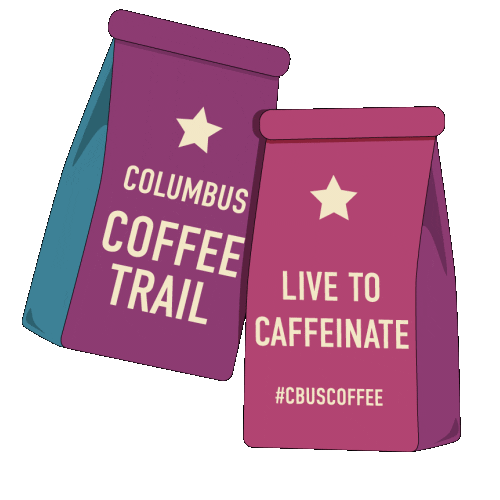Columbus Ohio Coffee Sticker by Experience Columbus