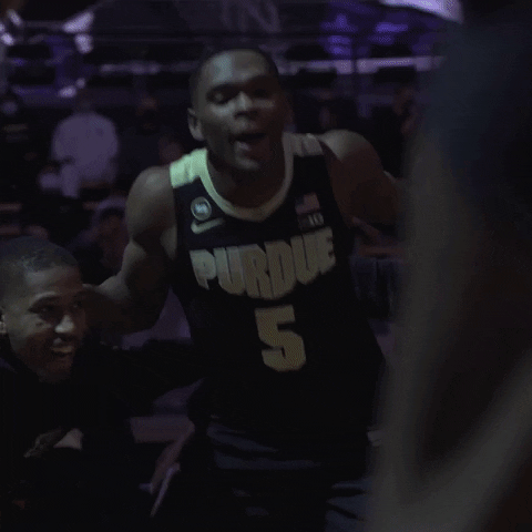 Yell College Basketball GIF by Purdue Sports