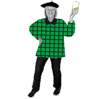 Santo Tomas Bilbo Sticker by Bilboko Konpartsak