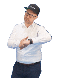 Uhr Spat Sticker by CLAGE GmbH