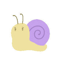 Sleepy Snail Sticker
