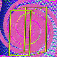 xenoself optical illusion spinning cube apparent motion GIF