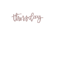 Days Of The Week Thursday Sticker