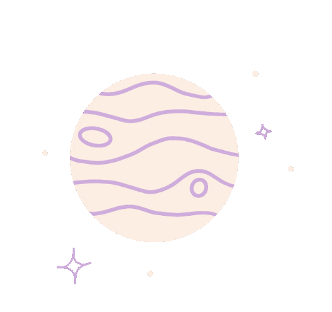 Stars Moon Sticker by Manon Louart