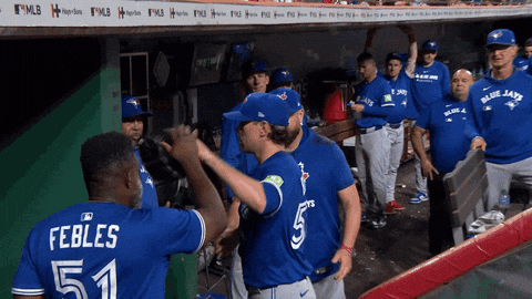 High Five Blue Jays GIF by Toronto Blue Jays