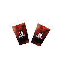 coffee shop friends Sticker by 18bagels