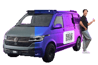 Vw Bus Sticker by tribuscard
