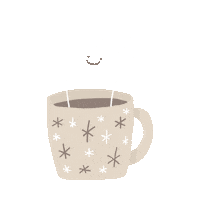 Cup Of Coffee Christmas Sticker by la Creative Room
