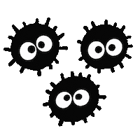 Christie_b anime studio ghibli soots soot balls Sticker
