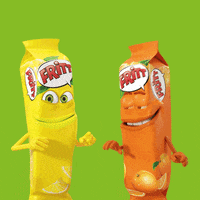 LudwigSchokolade orange super high five together GIF