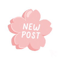 studioren pink newpost click sakura Sticker