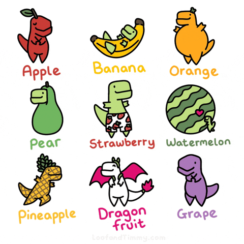 Hungry Fruit GIF by Loof and Timmy
