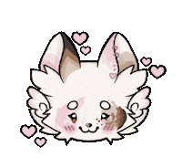 Yuyumebunny kawaii furry cupid fursona Sticker