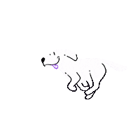 braaaf dog slide sliding hond Sticker
