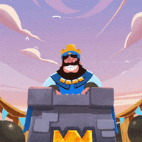 clash crown king slap clash royale GIF