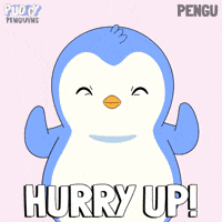 Lets Go Waiting GIF by Pudgy Penguins